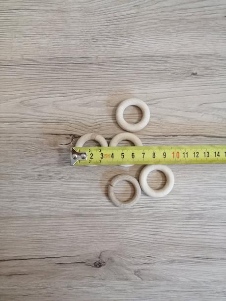 Malé drevené krúžky nelakovane, 
