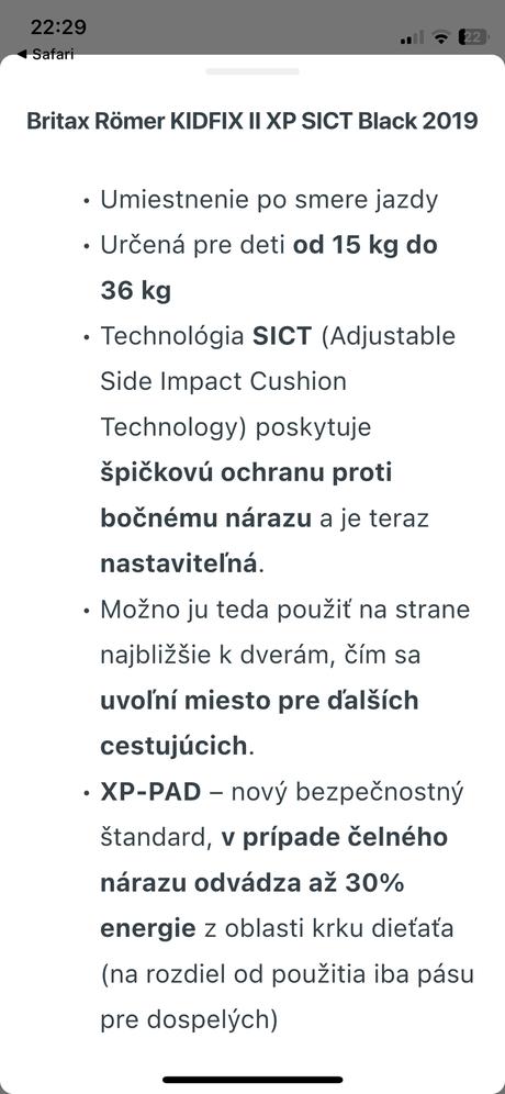 Romer autosedacka, römer