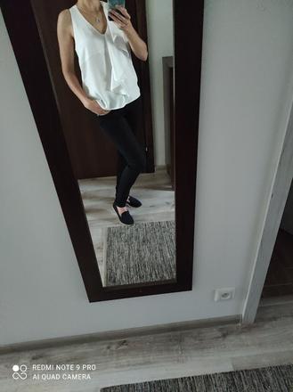 Biela bluzka, s, h&m,s