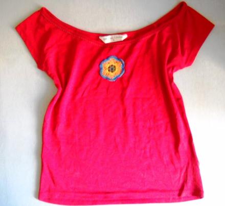 Tričko s kvetinkou, s