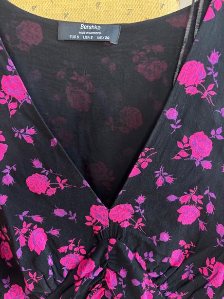 Mini šaty s dlhým rukávom, bershka,s