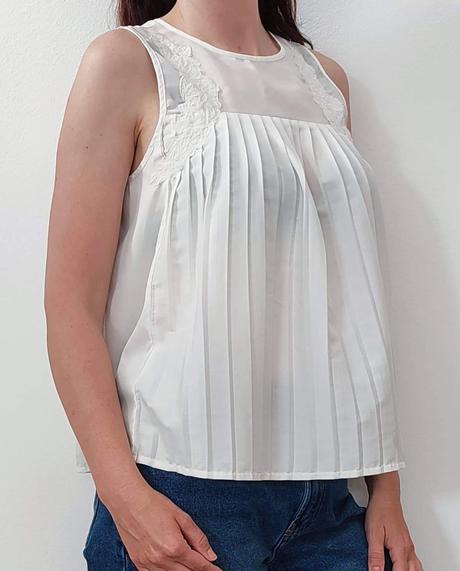 Plisovaná blúzka peacock, m