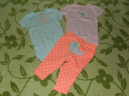 Kompletík s vtáčikom, carter's,62