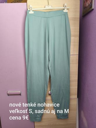 Dámske tenké voľné nohavice, s