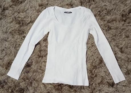 Biele tričko retro, m