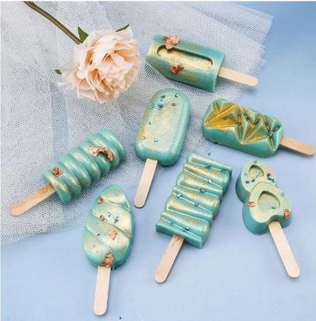 Silikónové formy na nanuky 4 kusové + paličky, 