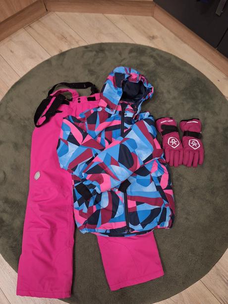 Nepremokavá lyžiarska súprava color kids, 128