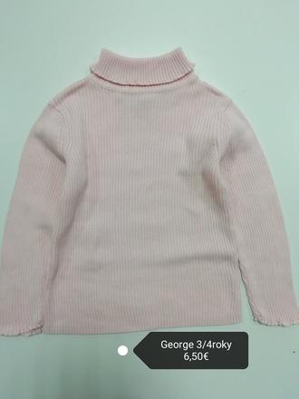 Vrúbkovaný svetríkový rolák, george,104