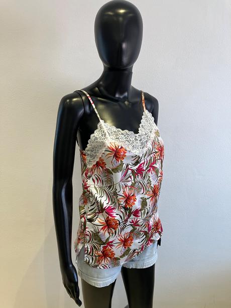 Dámska farebná blúzka s čipkou tezenis, tezenis,s