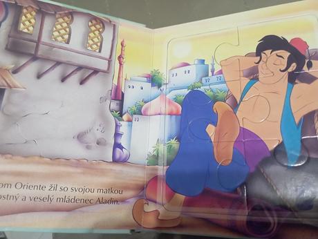 Aladin leporelo knižka s puzzle,