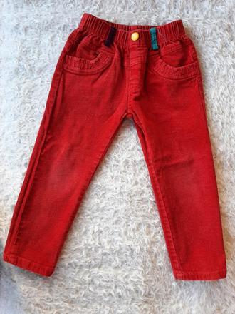 Krásne menčestrové nohavice 104, výborný stav, 104