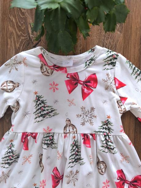 Vianočné šaty veľkosť 1-2roky, 86