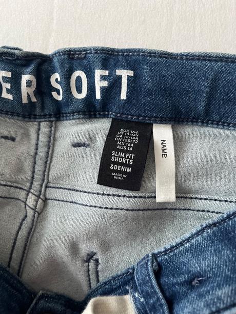 Super soft šortky, riflové kraťasy vel.164, h&m,164