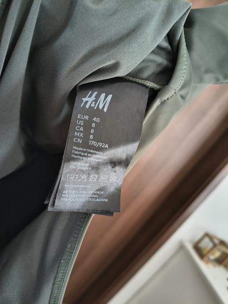 H&m olivovo zelené plavky m, h&m,m