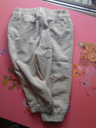 Zateplene nohavice, h&m,80