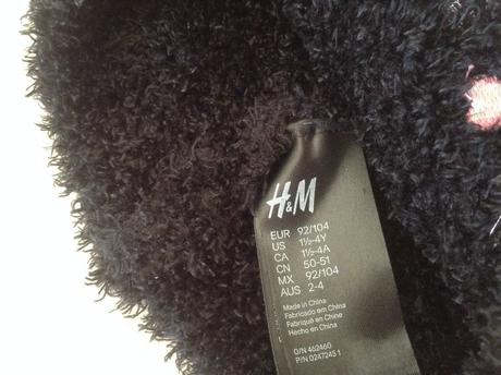 Čiapka pre dievčatká, h&m,104