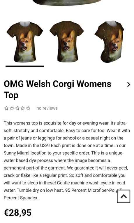 Tričko welsh corgi yizzam, s