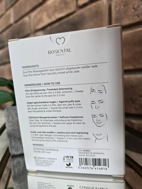Rosental mini white jade gua sha, 