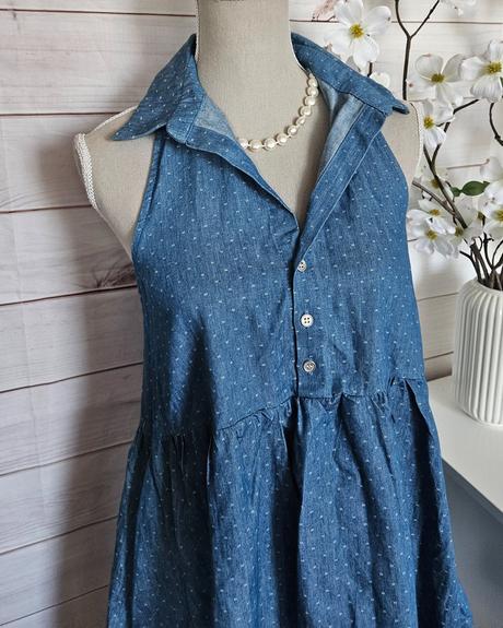 Krásne riflové šaty /tunika, s