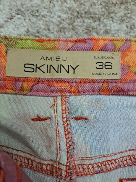 Farebné skinny rifle, amisu,36