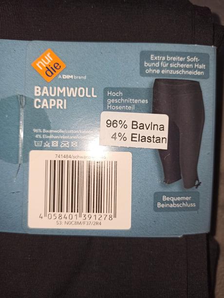 Bavlnené capri legíny, 40 - xl