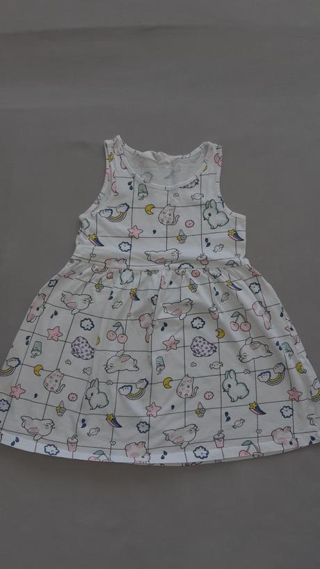 Saty h&m biele na ramienka v.98/104, h&m,98