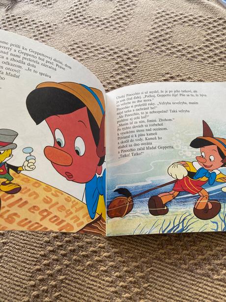 Krásna retro vintage mini walt disney pinocchio, 