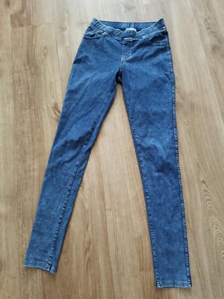 Skinny dzeginsy, h&m,164