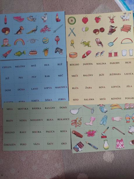 Slova a obrazky, edukačné pexeso, 