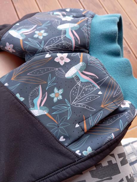 Softshellové nohavice hand made, 80