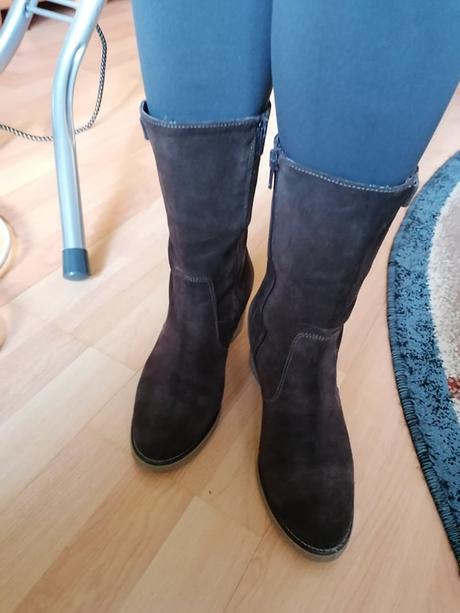 Nízke celokožené čizmy, 36