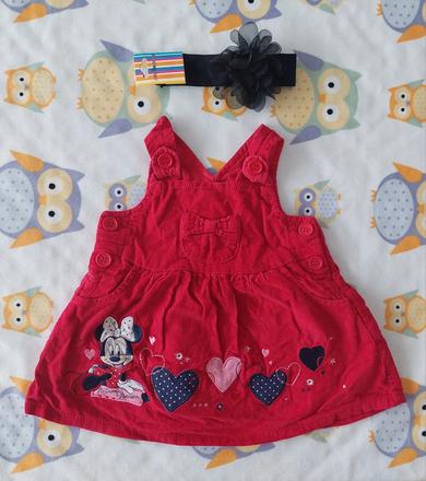 Minnie suknička na traky zn.george veľ.0-3m, 62