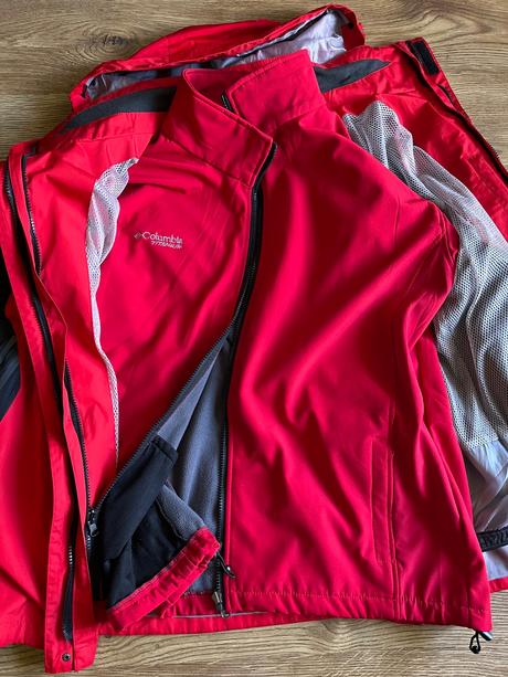Pánska outdoorová bunda columbia titanium 2v1, columbia,xl