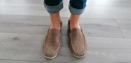 Pánske kožené mokasíny, 41