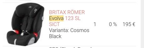 Detská autosedača -britax römer evolva 123 + poťah, britax