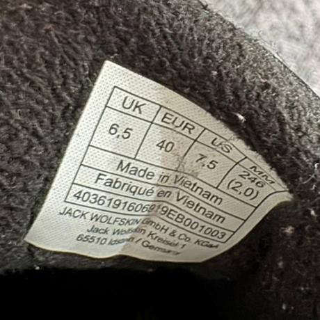 Nasuchovacie topanky, jack wolfskin,40