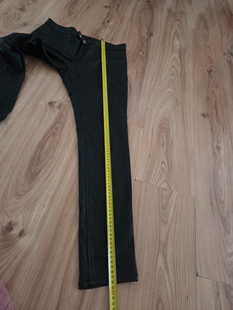 Kožené nohavice, h&m,40