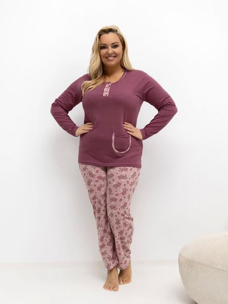 Dámske bavlnené pyžamo pre moletky, 4xl / xl / xxl / xxxl