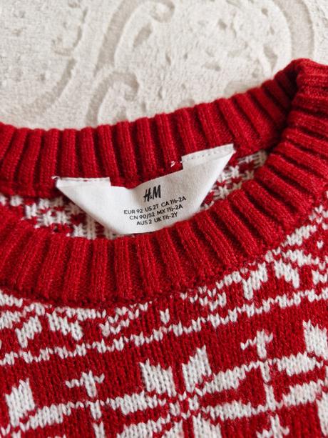 Pletený sveter so vzorom, h&m,92
