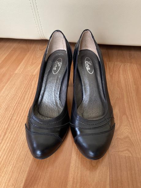 Kožené lodičky eva -37, 36