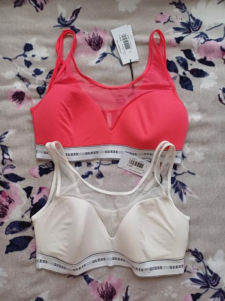 2ks nádherné guess športové podprsenky, guess,l / m