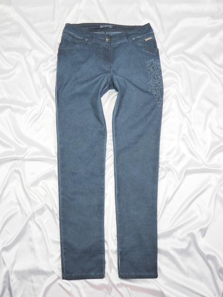 Luxusné modré nohavice simclan, 38