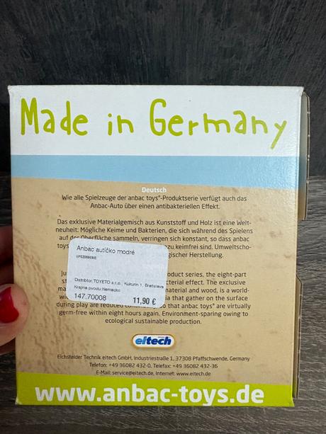 Anbac toys - antibakterialne auticko pre deticky,