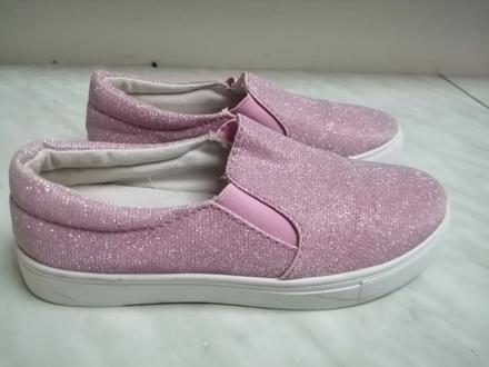 Platenky ruzove trblietave vel. 36, 36