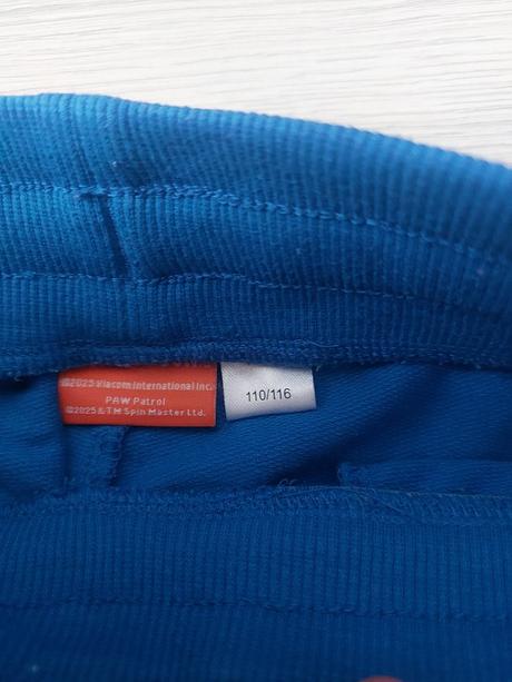 Tepláky darujem k nákupu, nickelodeon,110