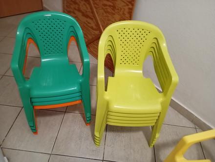 Plastová detská stolicka, 