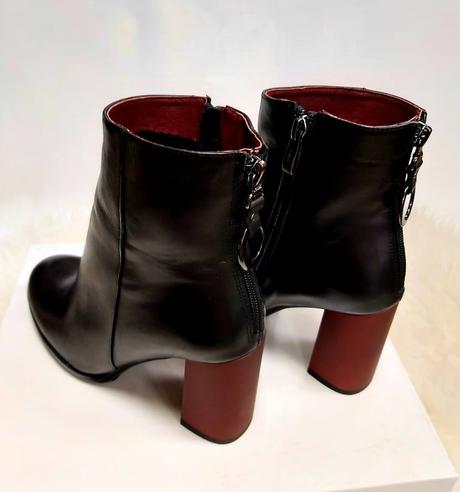 Dámske kožené kotníkové topánky 18 70130 +b, 38