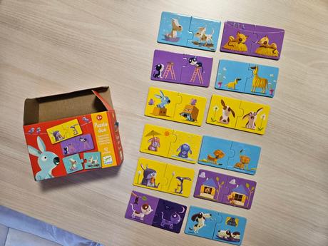 Puzzle djeco a magnetic book,