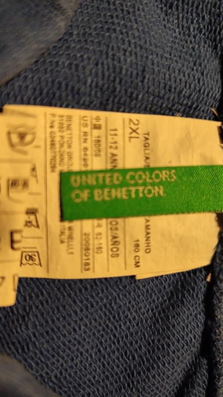 Tepláky, benetton,158