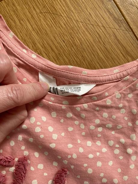 Tricko s napisom hello, h&m,134